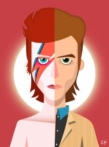 David Bowie Split by Charlie Franco