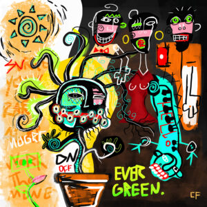 Evergeen Digital Painting by Charlie Franco