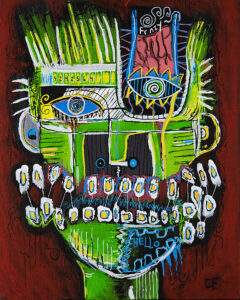 Frenzy Acrylic Painting by Charlie Franco